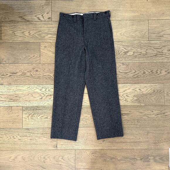 True Vintage WOOLRICH Wool Pants Heavy Trousers 1976 Mens - Picture 1 of 7